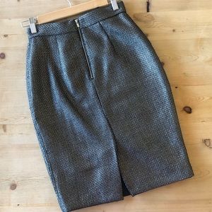 Gunmetal Pencil Skirt